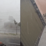 Moradores de cidade da Bahia são surpreendidos com chuva de granizo