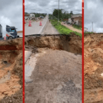 Prazo para obra após cratera na BR-116 é estendido e trecho segue interditado