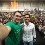 Júnior Marabá recepciona Flávio Bolsonaro e juntos prestigiam a 20ª edição da Bahia Farm Show