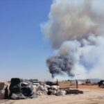 LEM: Bombeiros combatem incêndio de grandes proporções em algodoeira às margens da BR 242
