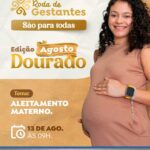 Roda de Gestantes aborda aleitamento materno e reforça importância do “Agosto Dourado”