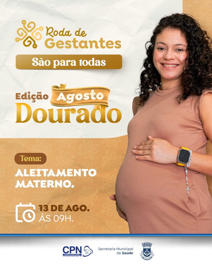 Roda de Gestantes aborda aleitamento materno e reforça importância do “Agosto Dourado”