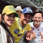 Cinthya Marabá participou hoje da agenda de Flávio Bolsonaro em Vitória da Conquista