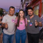 Cinthya Marabá visita Santa Rita de Cássia e faz panfletagem em LEM