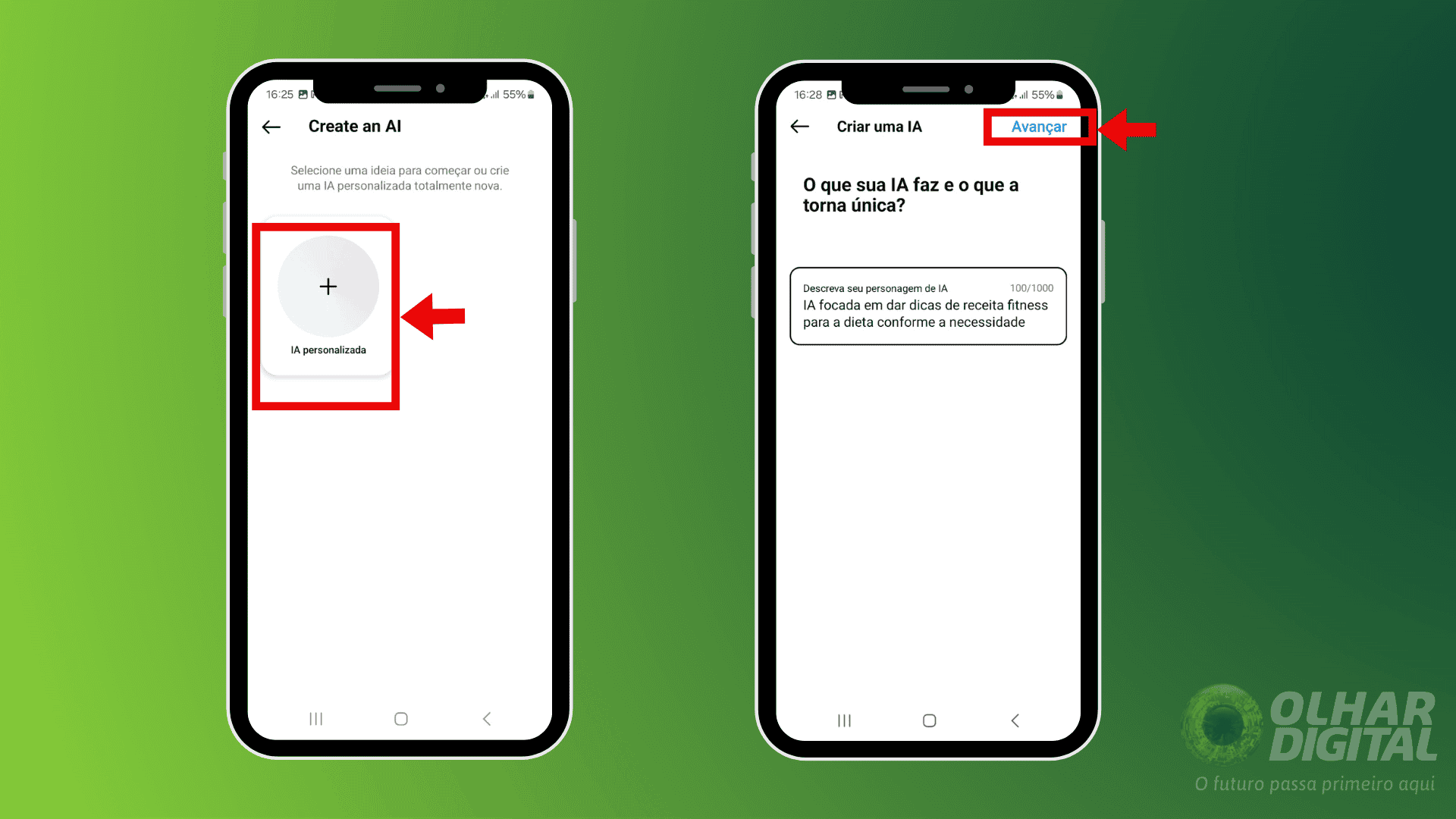 Quarto passo para criar uma IA pelo Meta AI Studio