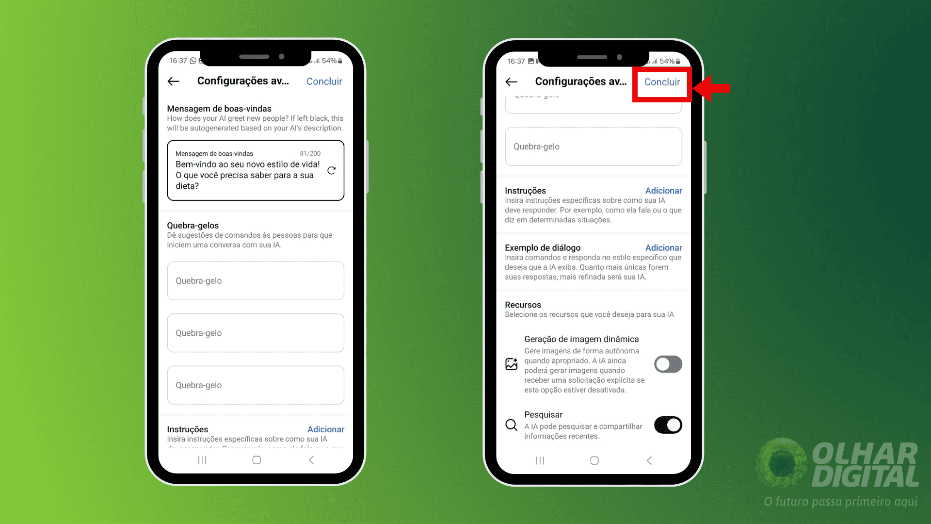 Quinto passo para criar uma IA pelo Meta AI Studio