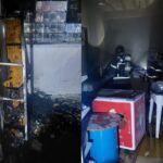 Bombeiros combatem incêndio em estabelecimento comercial em Luís Eduardo Magalhães
