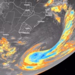 Ventania ainda atinge Sul e Sudeste neste sábado, com rajadas de até 90 km/h; frente fria traz chuva e mar fica agitado