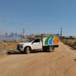 DEFESA CIVIL E CORPO DE BOMBEIROS ATUAM EM INCÊNDIO EM VEGETAÇÃO NO BAIRRO FLORAIS LÉA